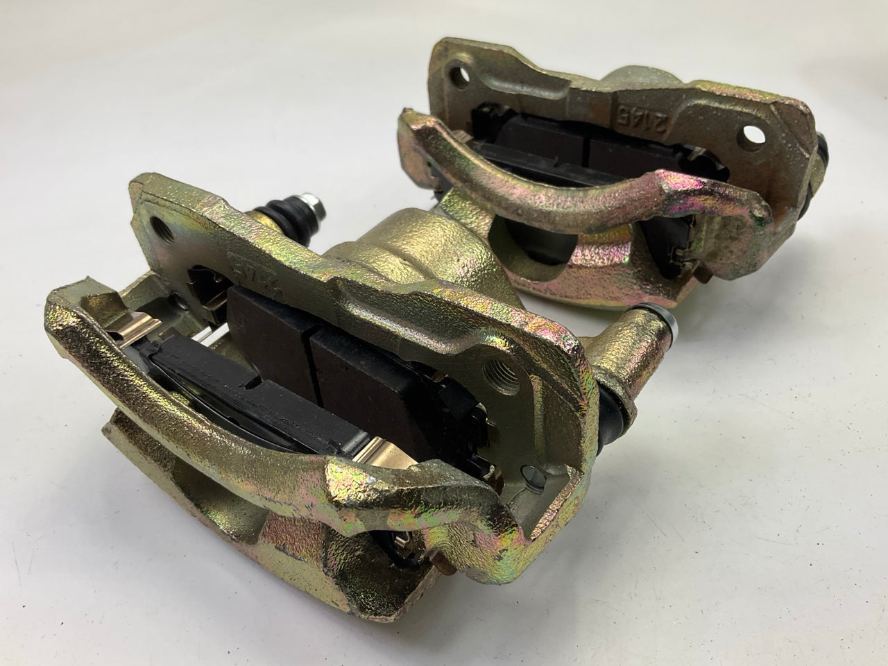 REMAN. Front L & R Brake Caliper Set W/ Pads 1985-87 Honda Prelude, 86-89 Accord