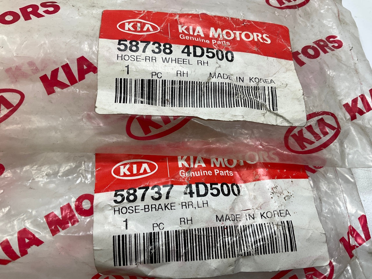 NEW Rear Right & Left Brake Hose SET OEM For 2006-2014 Kia Sedona 587374D500