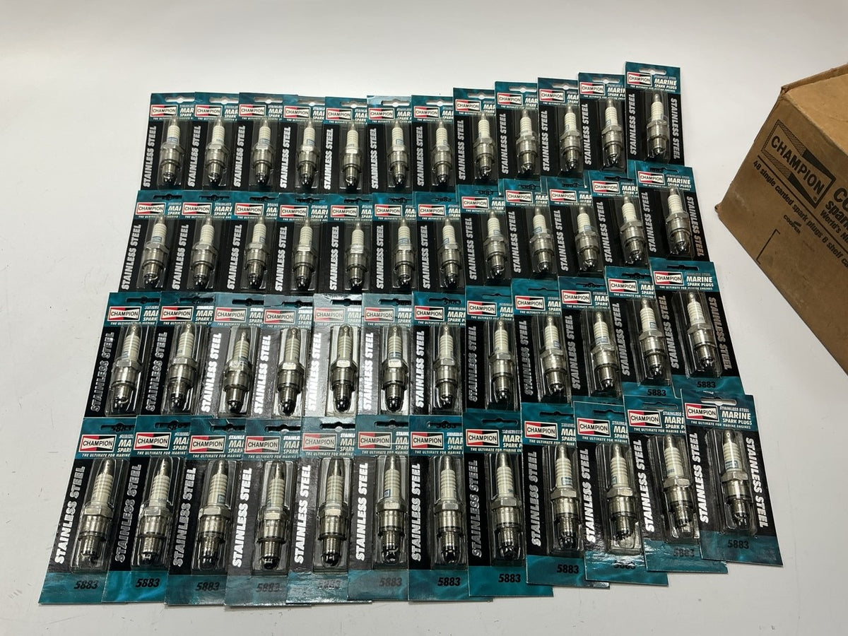 (48 PCS) Champion 5883 MARINE Stainless-steel Spark Plugs Replaces QL78C