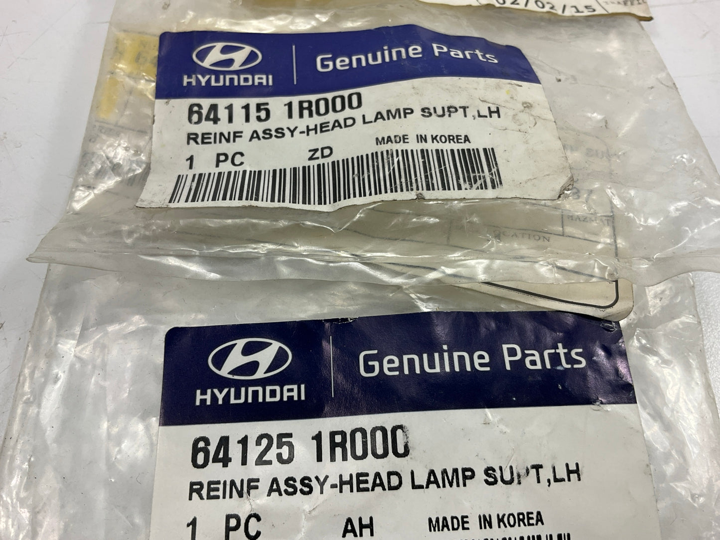 Left + Right Radiator Support Bracket OEM For 2012-14 Hyundai Accent 641151R000