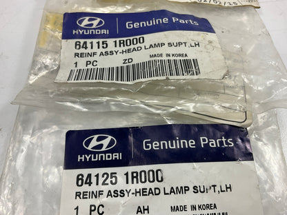 Left + Right Radiator Support Bracket OEM For 2012-14 Hyundai Accent 641151R000