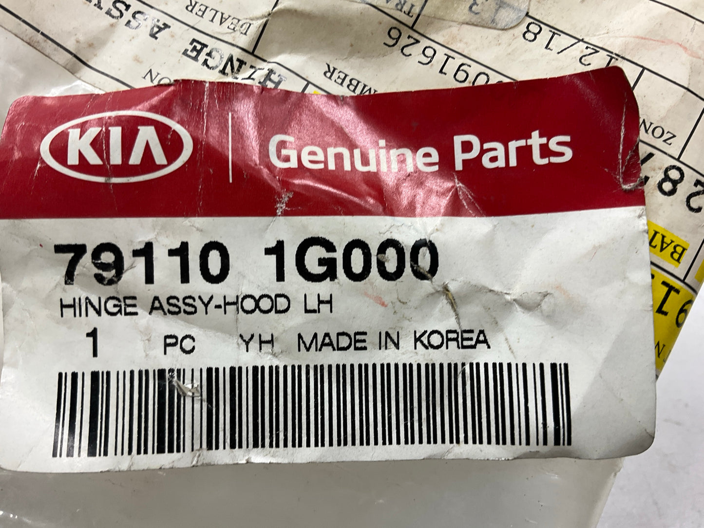 NEW GENUINE Left & Right Hood Hinge OEM For 2006-2011 Kia Rio 791201G000