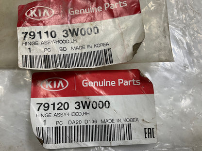 NEW Left + Right Hood Hinge Set OEM For 2011-2015 Kia Sportage 791103W000