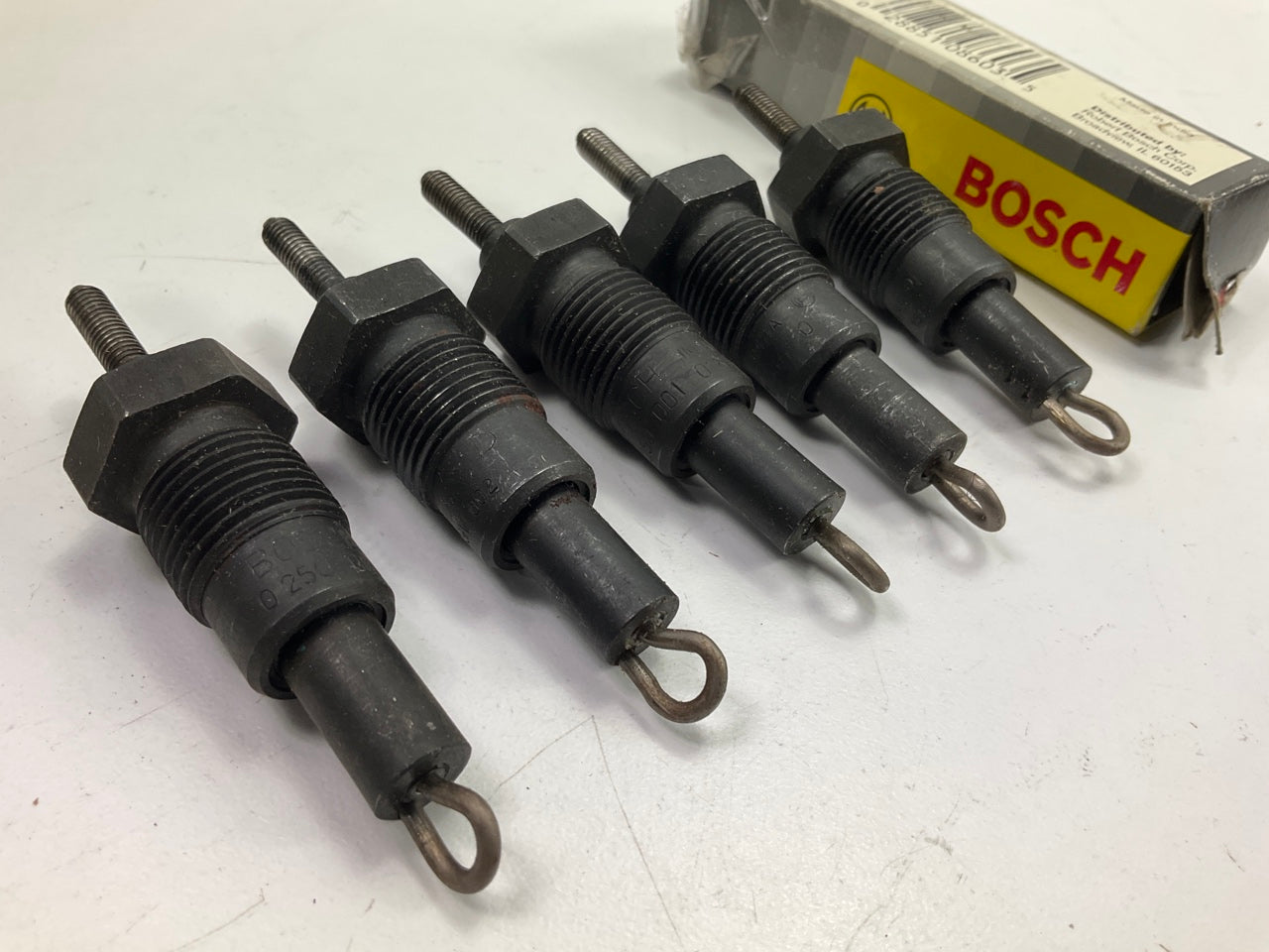 (5) Genuine Bosch 80003 Diesel Glow Plugs 1975-1980 Mercedes Benz 300 3.0 DIESEL