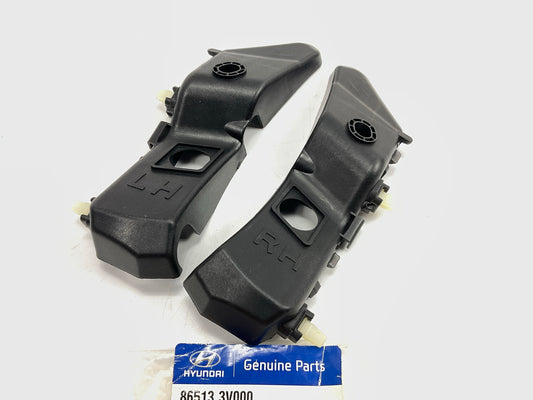 Front Bumper Cover Brackets Left & Right Set Fender Retainer OEM For 12-14 Azera