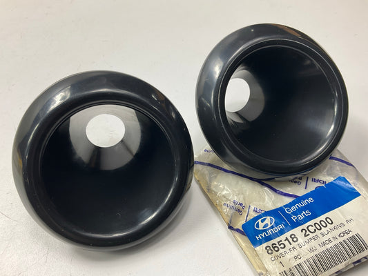 NEW Left & Right Fog Light Hole Blank Cover Set OEM For 2003-04 Hyundai Tiburon
