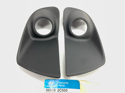Front Left & Right Bumper Fog Light Lamp Trim Bezel OEM For 2005-2006 Tiburon