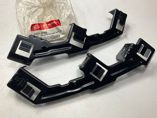 Front Bumper Cover Support Bracket Set, Left & Right OEM For 11-13 Kia Sorento