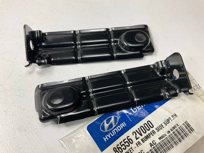 Front Bumper Support Bracket Right & Left Side Set OEM For 13-17 Veloster TURBO