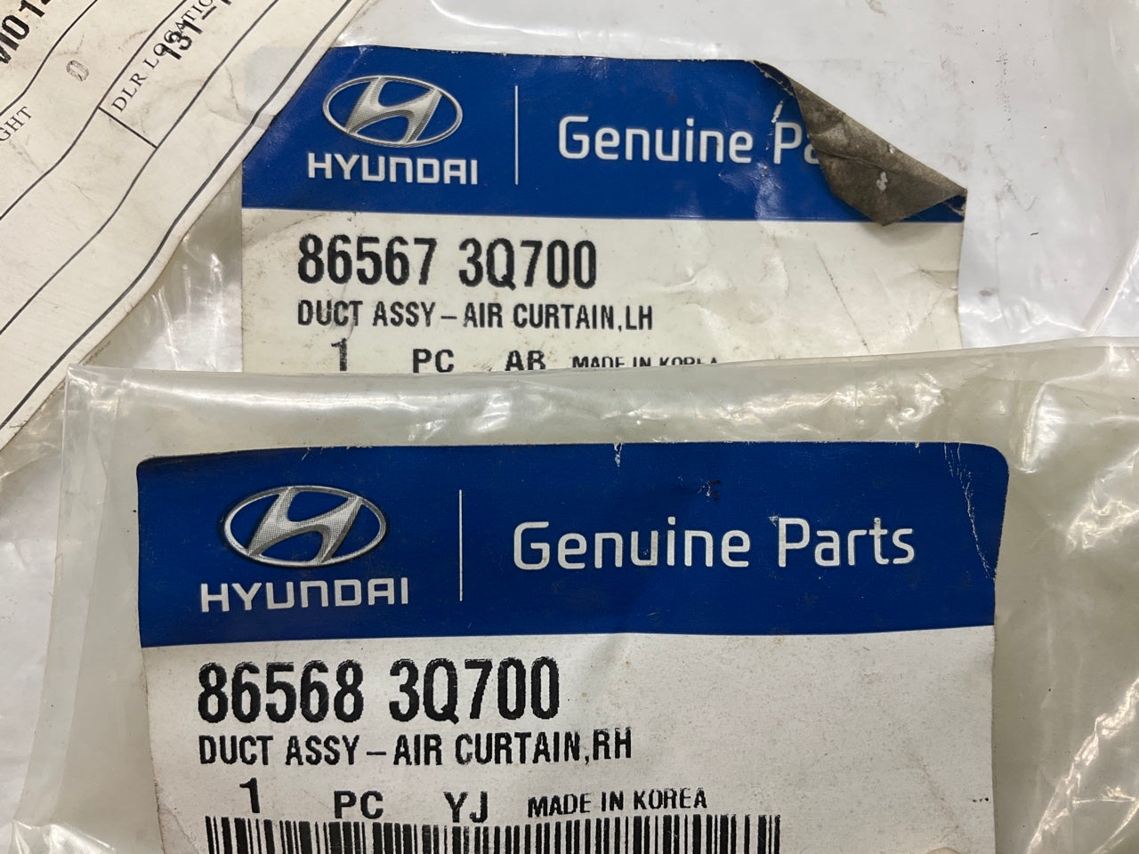 New Front Bumper Air Duct Left & Right Side Set OEM For 2014 Sonata 865673Q700