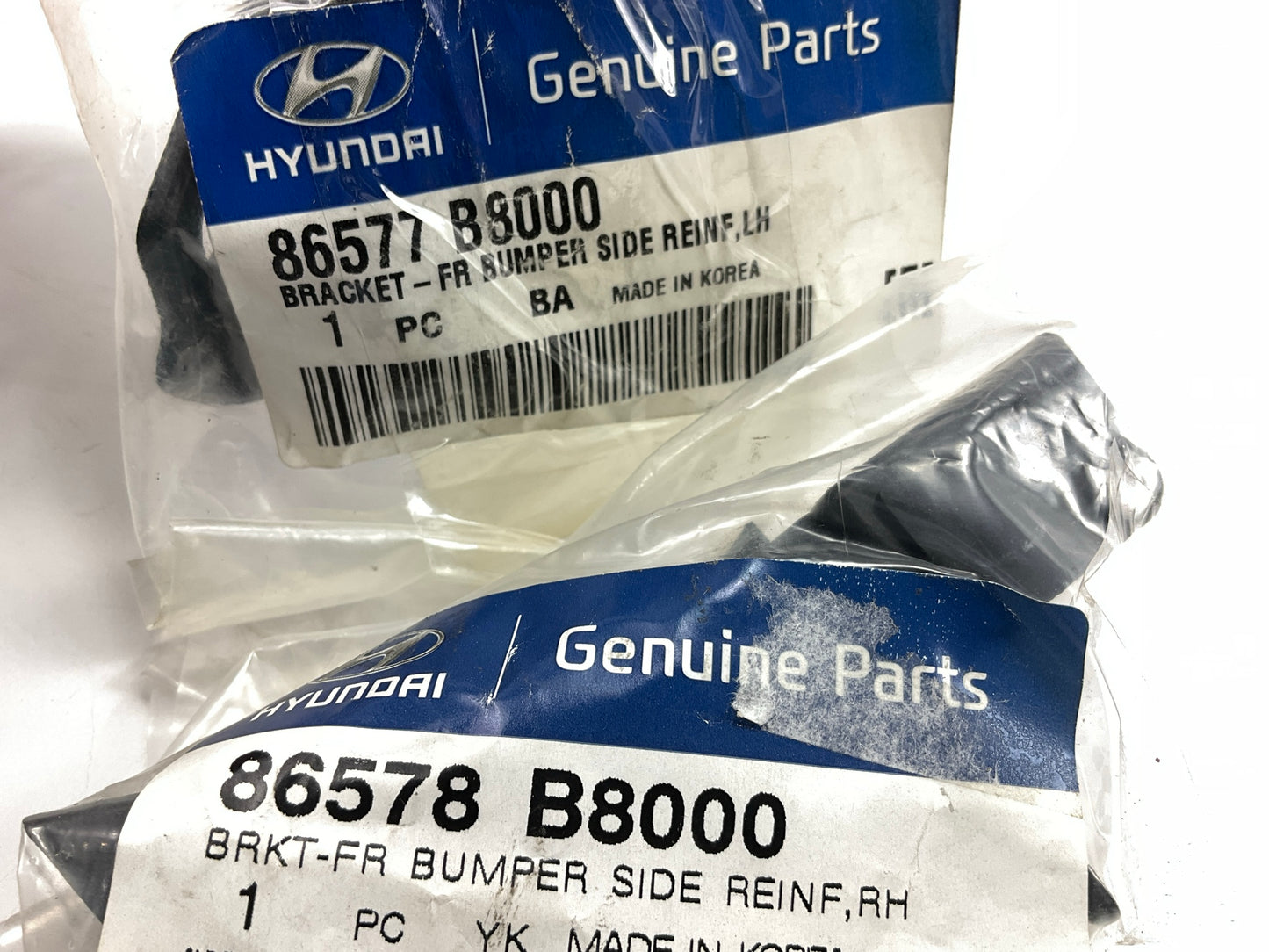 OEM Front Left & Right Lower Bumper Cover Guide Bracket For 13-15 Santa Fe