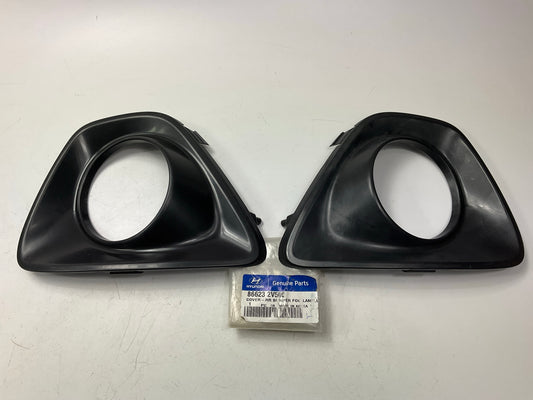 Rear Left & Right Bumper Reflector Lamp Light Trim Bezel For 13-16 Veloster