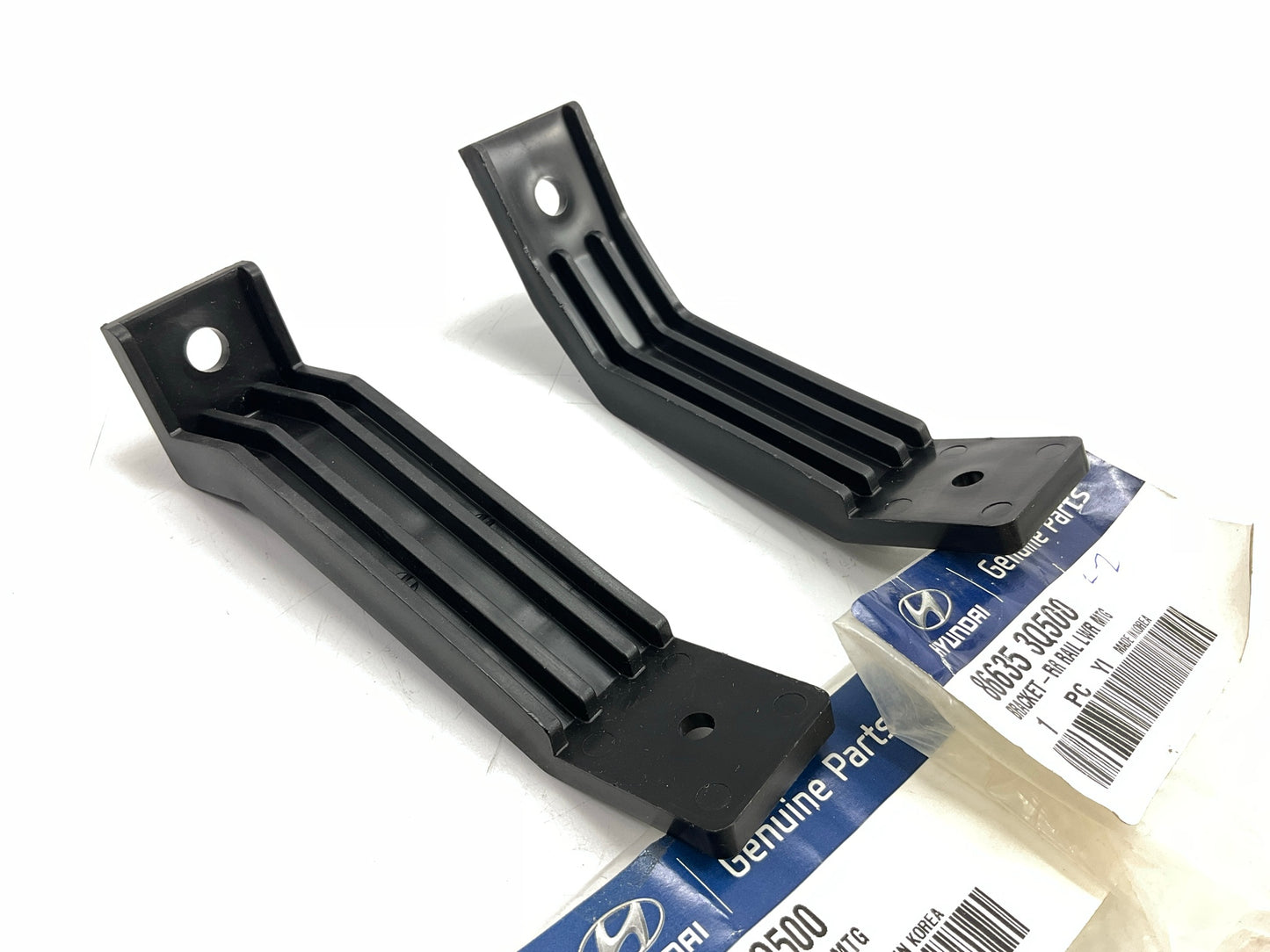 New Rear Bumper Impact Bar Lower Brackets Set OEM For 2014 Sonata 866353Q500