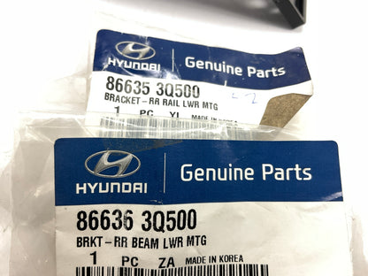 New Rear Bumper Impact Bar Lower Brackets Set OEM For 2014 Sonata 866353Q500