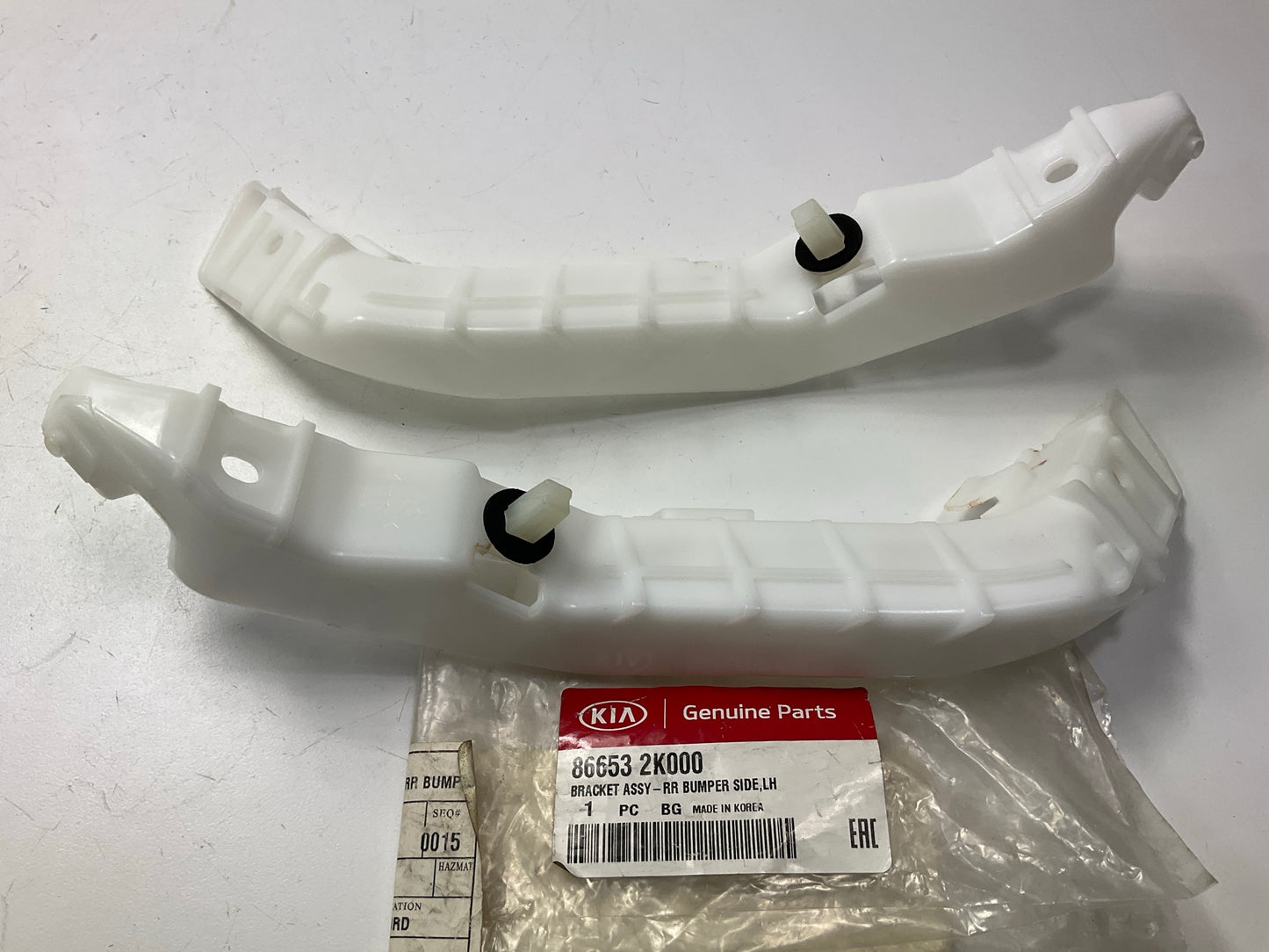 Rear Bumper Cover Support Bracket Left & Right Side Set OEM For 2010-13 Kia Soul