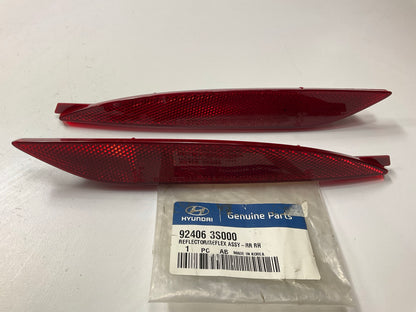 NEW Rear Bumper Left & Right Reflector Set OEM For 2011-2013 Hyundai Sonata