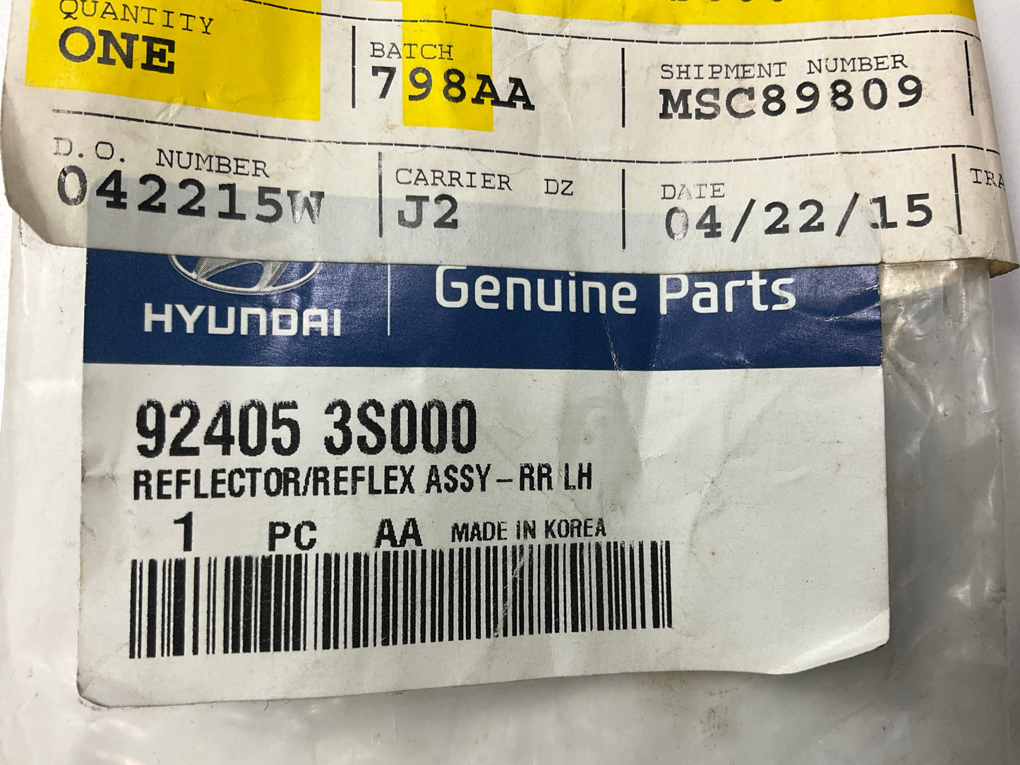 NEW Rear Bumper Left & Right Reflector Set OEM For 2011-2013 Hyundai Sonata