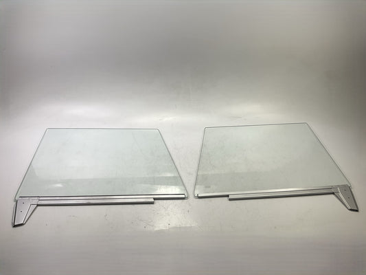 Right + Left Side Door Glass Clear With Lower Frame 1967-1972 Chevy GMC Suburban