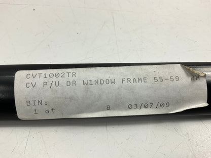 NEW 1955-1959 Chevy Pickup Truck Door Window Frame Set, Left + Right Side Pair
