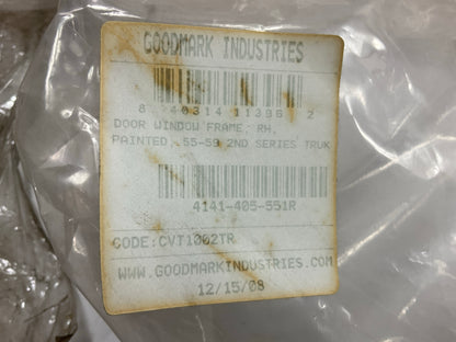 NEW 1955-1959 Chevy Pickup Truck Door Window Frame Set, Left + Right Side Pair