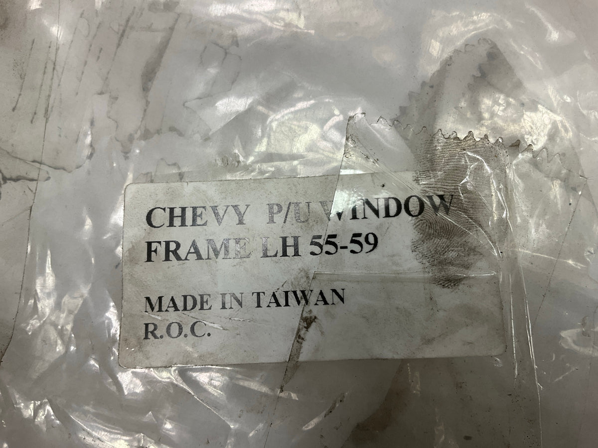 NEW 1955-1959 Chevy Pickup Truck Door Window Frame Set, Left + Right Side Pair