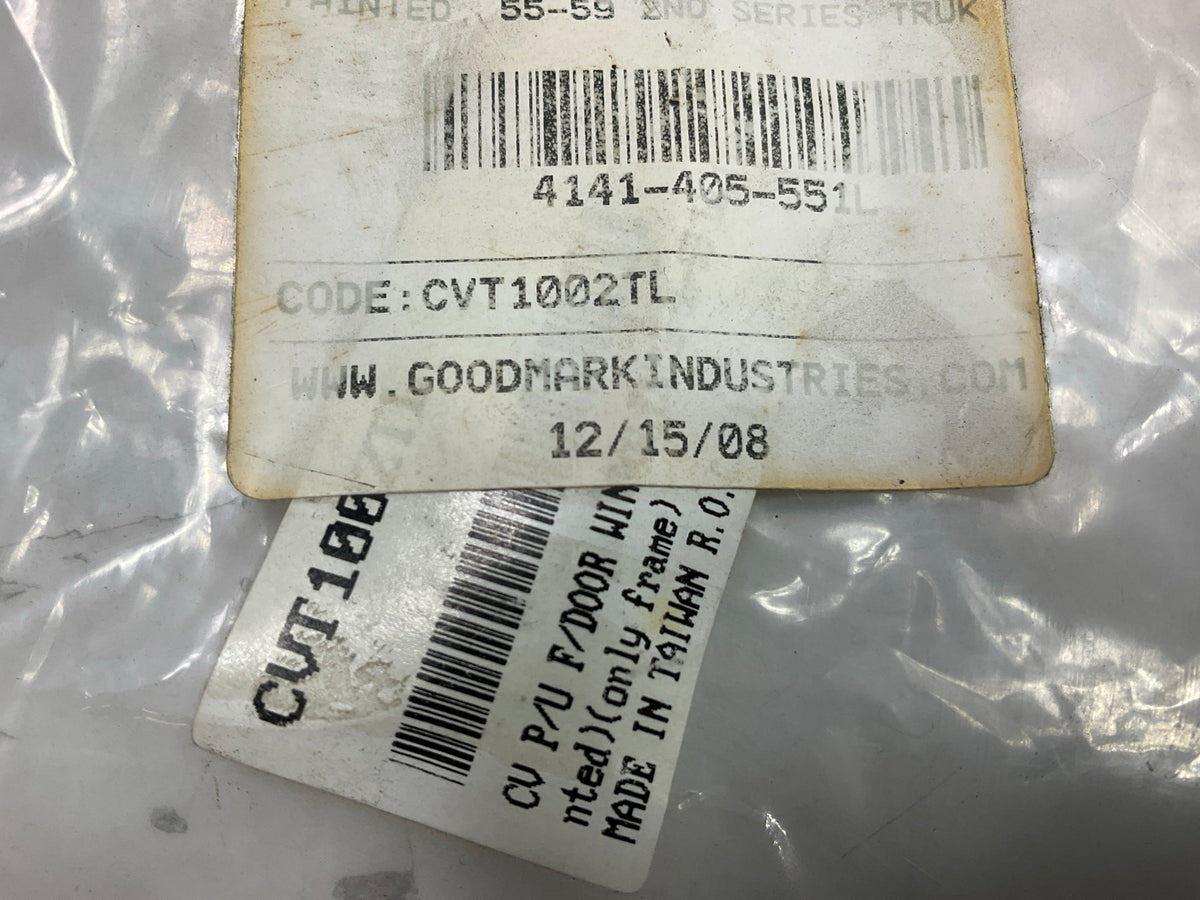 NEW 1955-1959 Chevy Pickup Truck Door Window Frame Set, Left + Right Side Pair