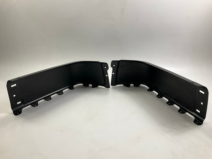 Rear Left & Right Bumper End Cap, Black Steel - 2007-2013 Silverado 1500, 2500