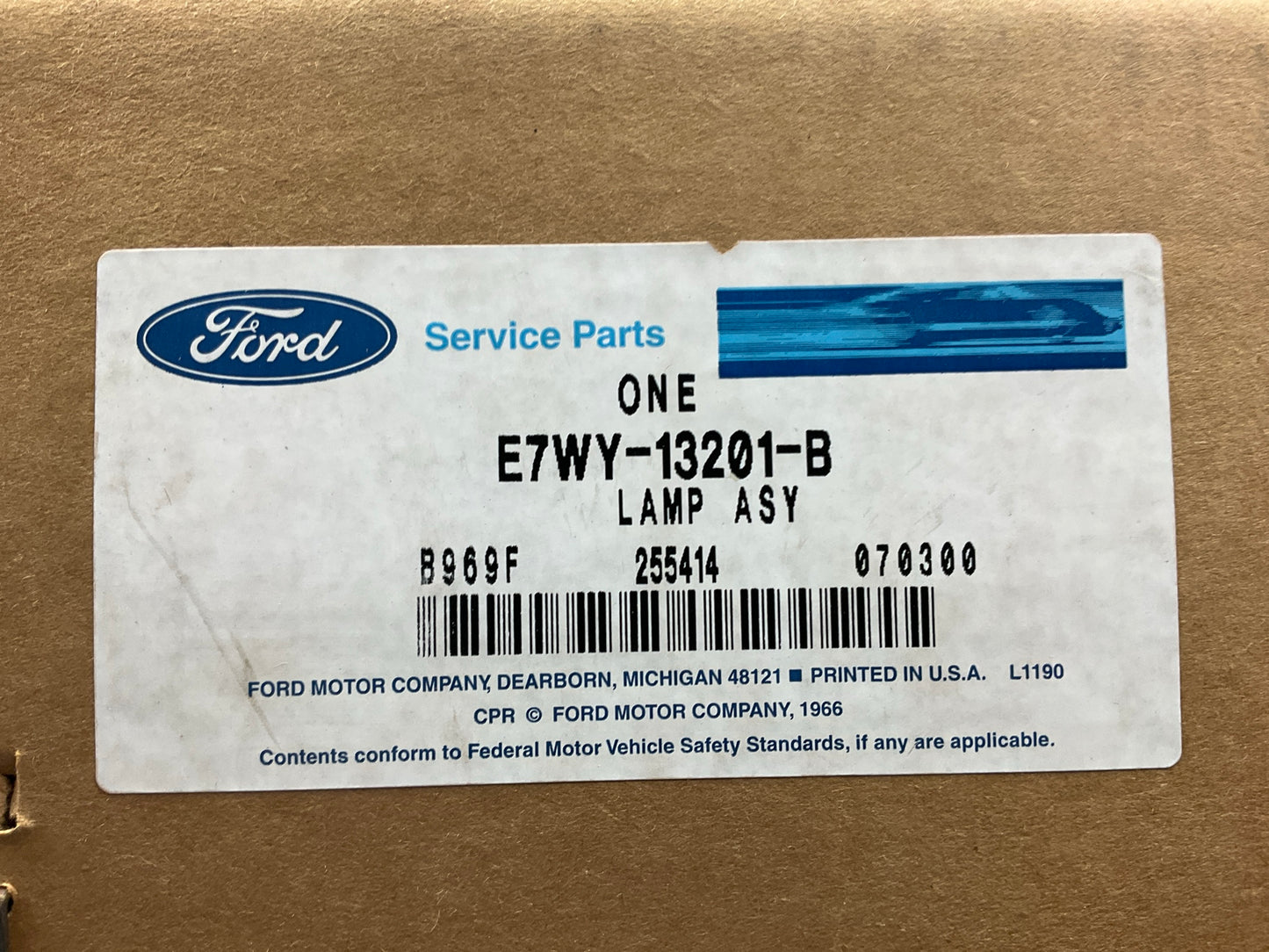 NOS OEM Ford Right & Left Parking Light Lamps Set - 1987-1988 Mercury Cougar