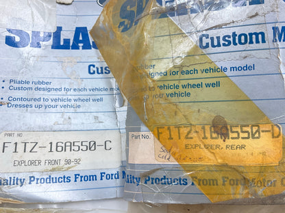 OEM FORD Front & Rear Molded Splash Mud Guards 91-94 Ford Explorer