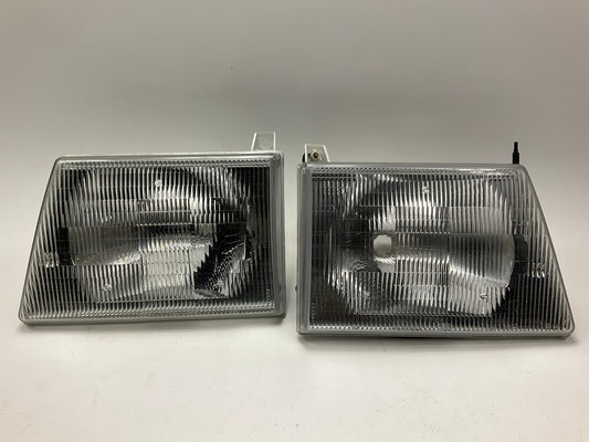 NEW UNBOXED OEM Ford Left & Right Headlight Headlamp (SET) 92-96 E150 E250 E350