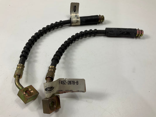 NEW OEM Front Left & Right Brake Hose Set - 1990-1997 Ford Aerostar F49Z-2078-A