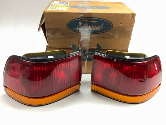 NEW 1994-1996 Ford Escort Tail Light Lamps Left & Right SET OEM F4CZ-13404-A