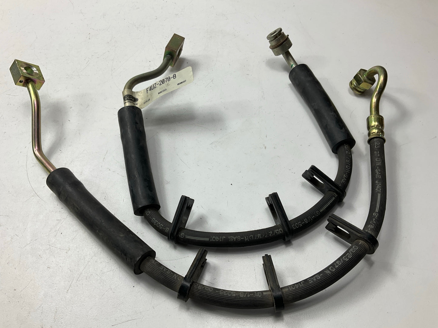 NEW OEM Ford Front Right & Left Brake Hose SET 90-91 E-150 1992-94 E250 E350 Van