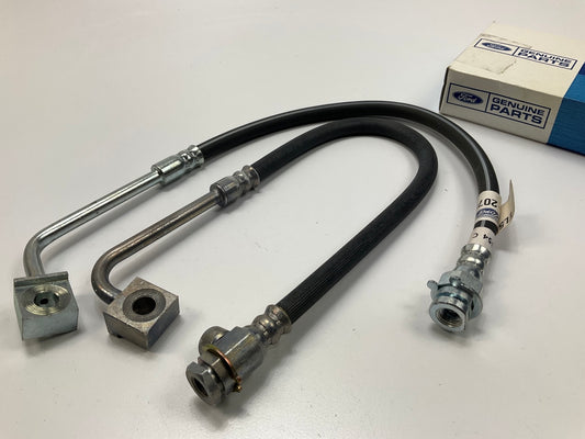 Ford F5TZ-2078-B Front Brake Hose Set: Left & Right 95-98 F-250, 95-97 F-350 RWD
