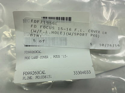 Front Left & Right Fog Light Lamp Bezel For 2015-18 Ford Focus - AFTERMARKET