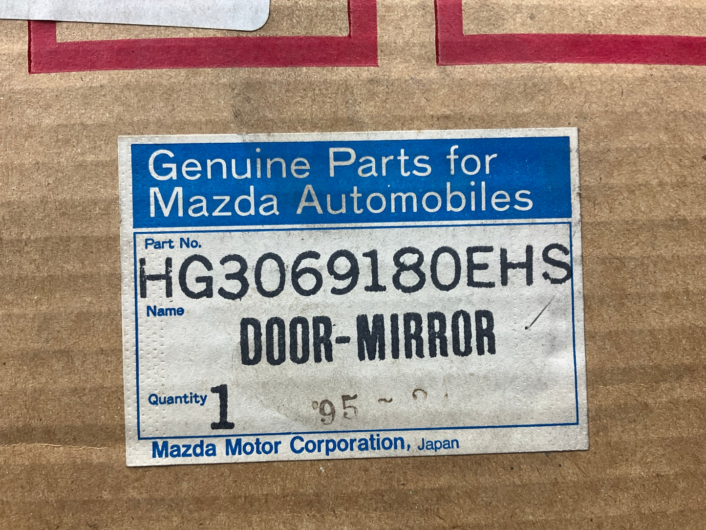 NEW Left & Right Side View Door Mirror Set OEM For 1992-1994 Mazda 929, White