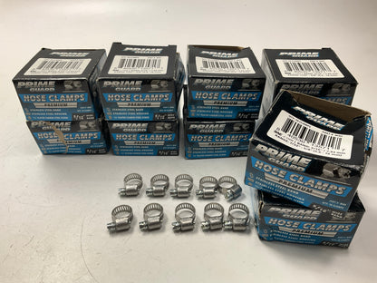 Prime Guard M4H Hose Clamps - 7/32'' - 5/8'' Clamping Range - 100 TOTAL