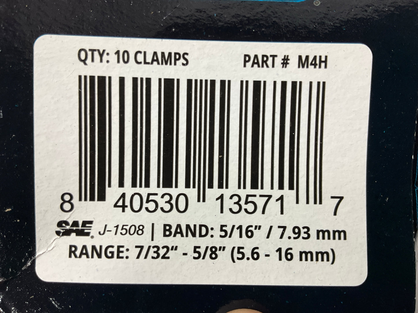 Prime Guard M4H Hose Clamps - 7/32'' - 5/8'' Clamping Range - 100 TOTAL