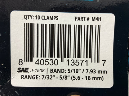 Prime Guard M4H Hose Clamps - 7/32'' - 5/8'' Clamping Range - 100 TOTAL