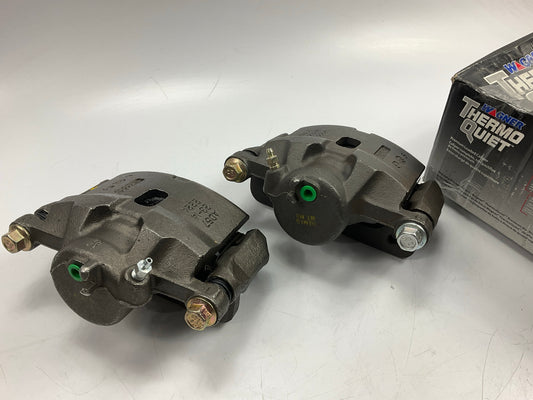 Reman. Wagner TQM25034 TQM25035 Front Left & Right Brake Calipers With Pads