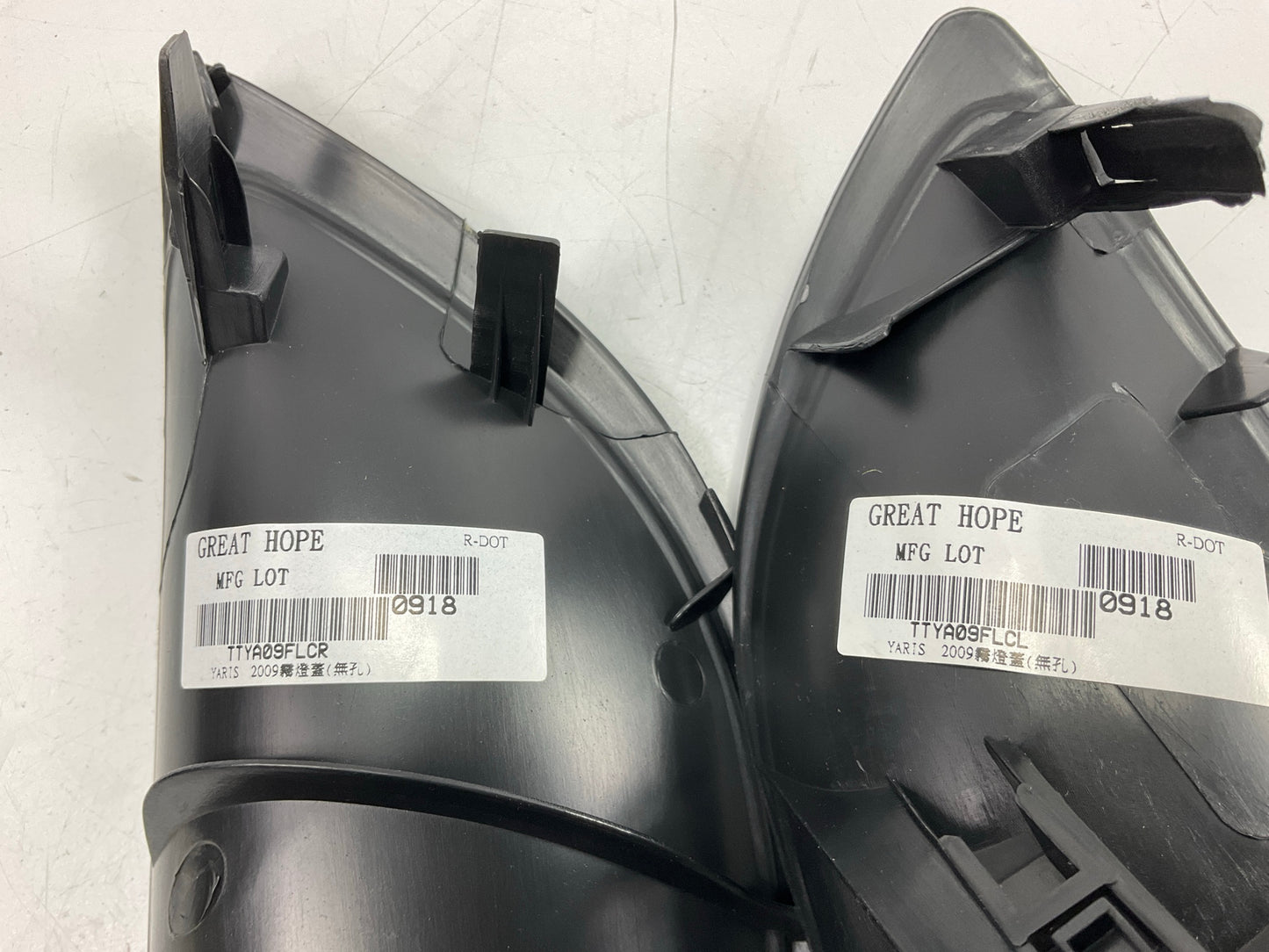 NEW AFTERMARKET Right & Left Fog Light Lamp Cover W/O Lamp Hole For 09-11 Yaris