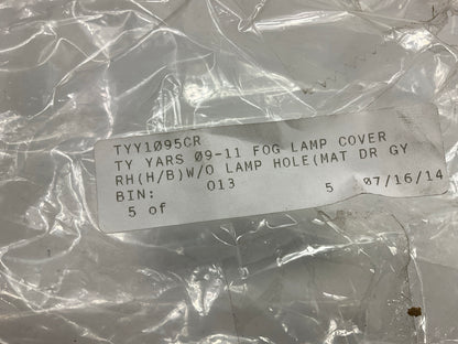 NEW AFTERMARKET Right & Left Fog Light Lamp Cover W/O Lamp Hole For 09-11 Yaris