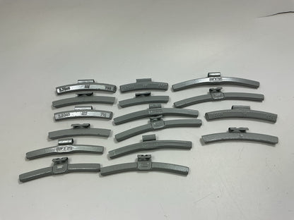 Plombco Wheel Weight Lot - Coated - 14 Packs Of 25 Each - 350 Pcs Total