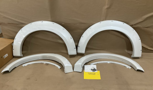 Bushwacker 20935-22 Pocket Style Painted Fender Flares, White Platinum - 4 PC