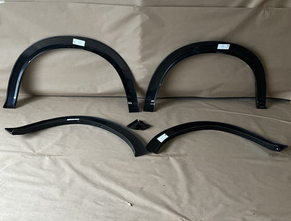 Bushwacker 50917-35 OE Style Fender Flares (FRONT & REAR) Black Clear Coat