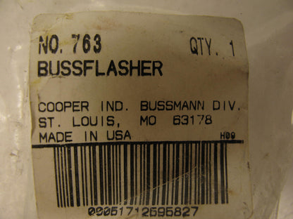 Buss 763 Electronic Turn Signal Flasher - 12V 2 Terminal 12 Amp, 16 Bulb