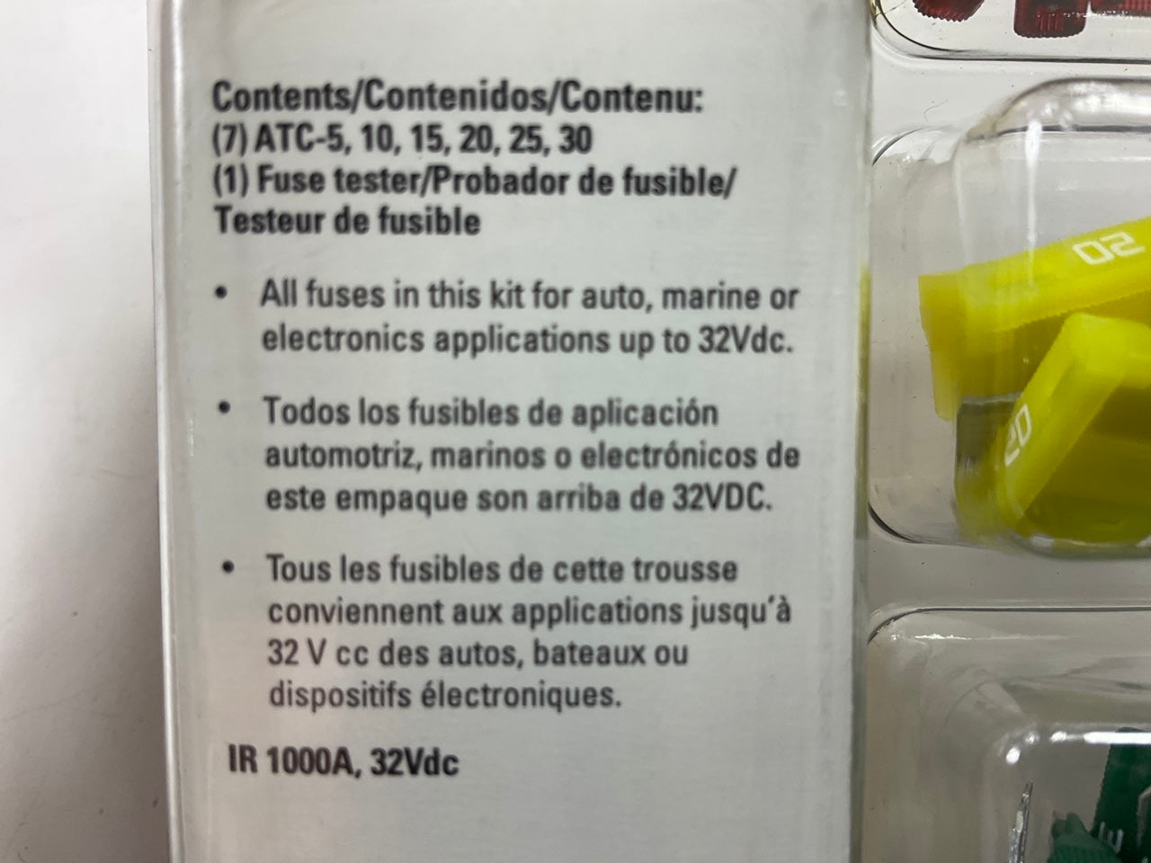 Bussmann ATC # 44 Automotive Blade Fuse Kit With Fuse Tester ATC-5,10,15,25,30