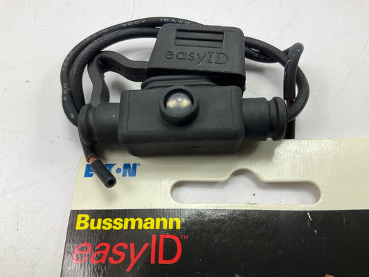 Bussmann ATM-FHID EASY ID In-Line Fuse Holder, Lights Up When Blown, Up To 20A