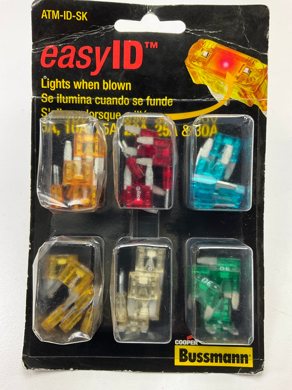Bussmann ATM-ID-SK EasyID Fuse Assortment Kit - 36 Piece - Lights Up When Blown