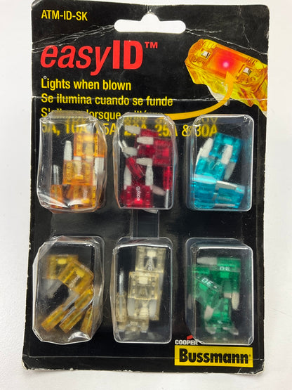 Bussmann ATM-ID-SK EasyID Fuse Assortment Kit - 36 Piece - Lights Up When Blown